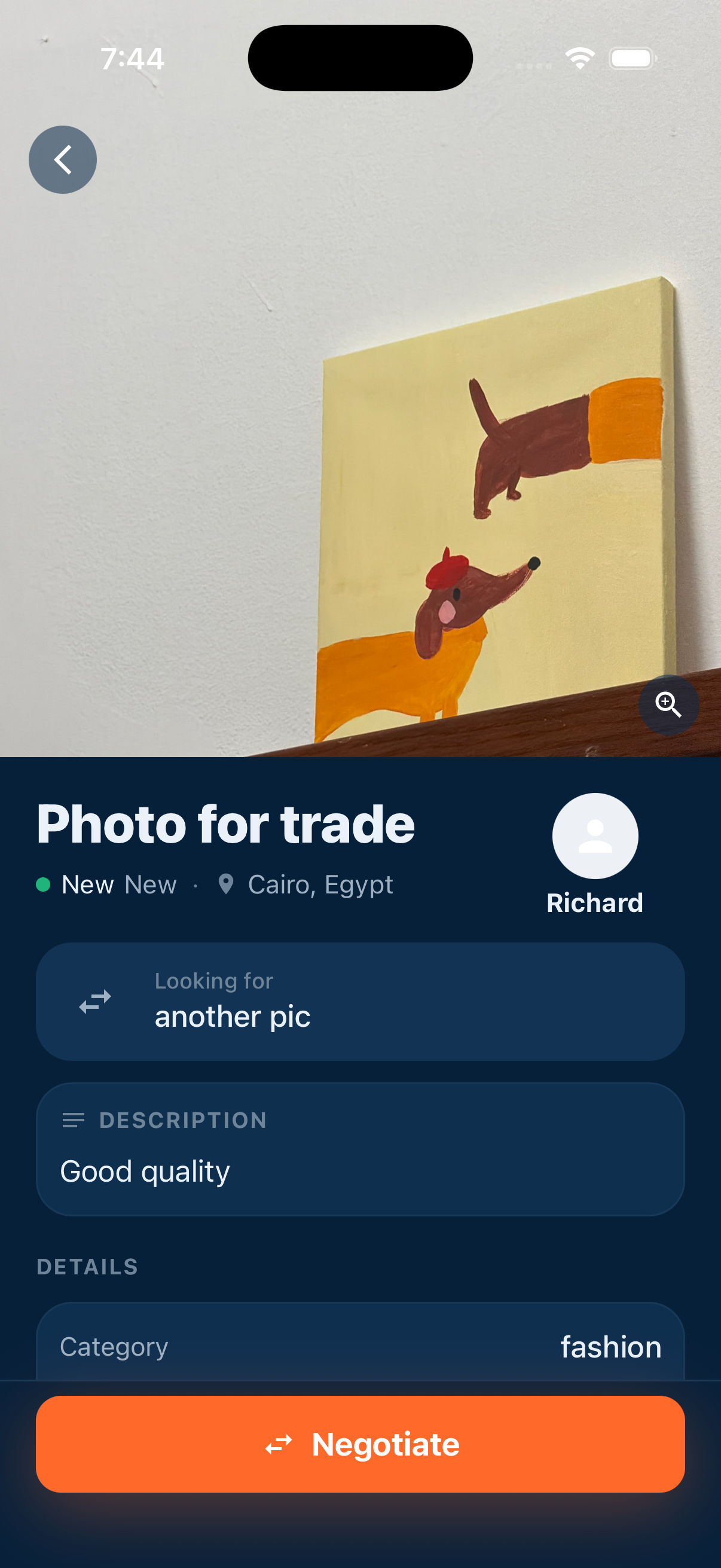 A listing
